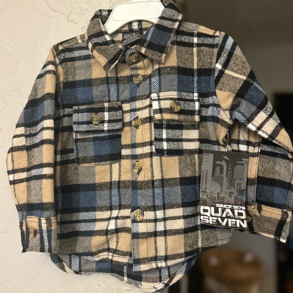 NWT Quad Seven Flannel Shirt
